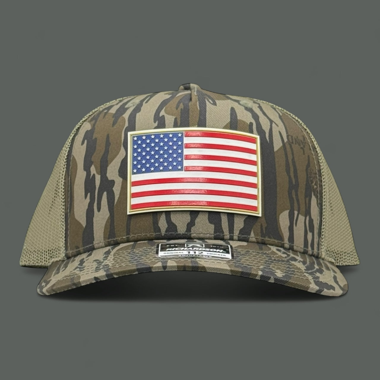 Bottomlands Camo American Flag Hat