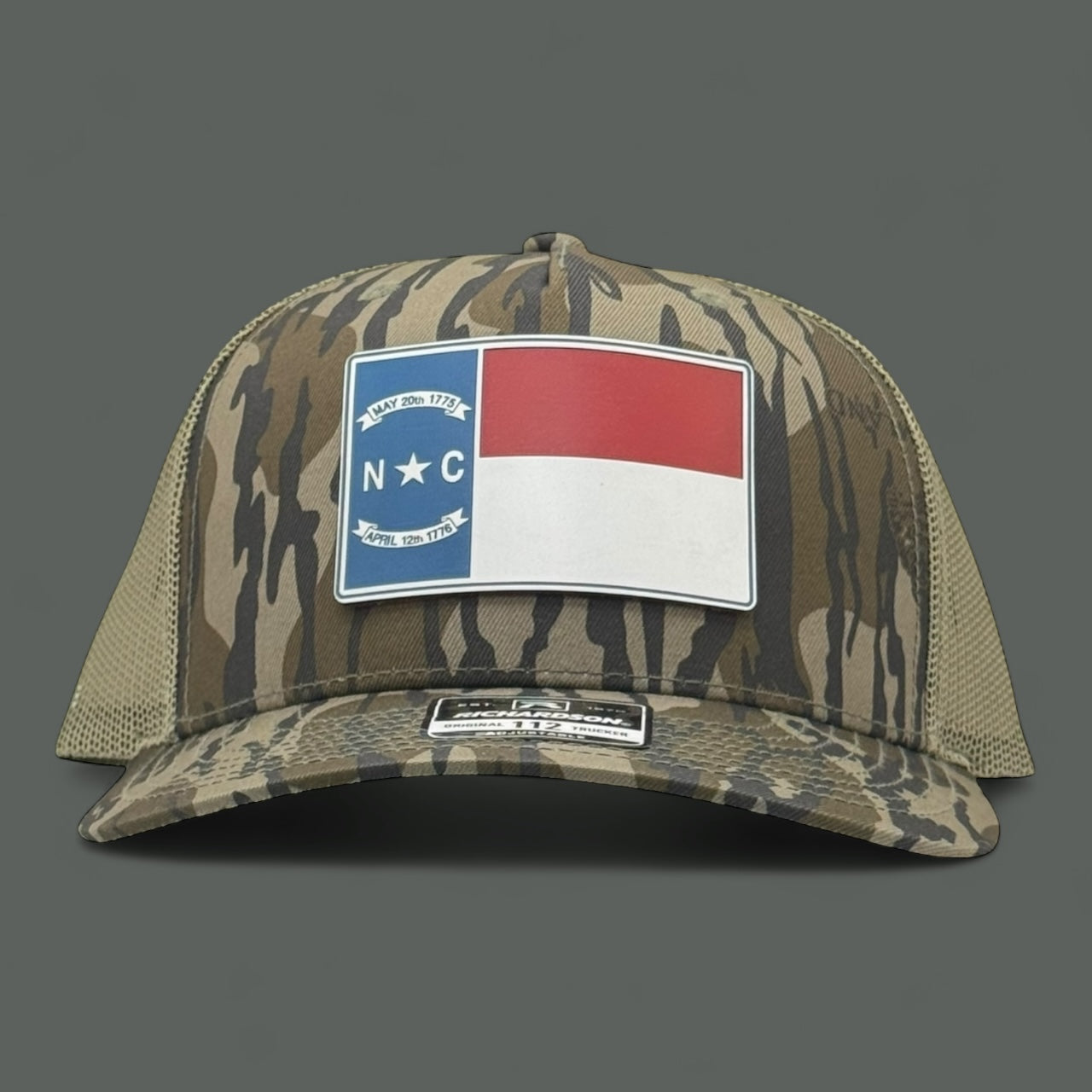 Bottomlands Camo North Carolina Flag Hat