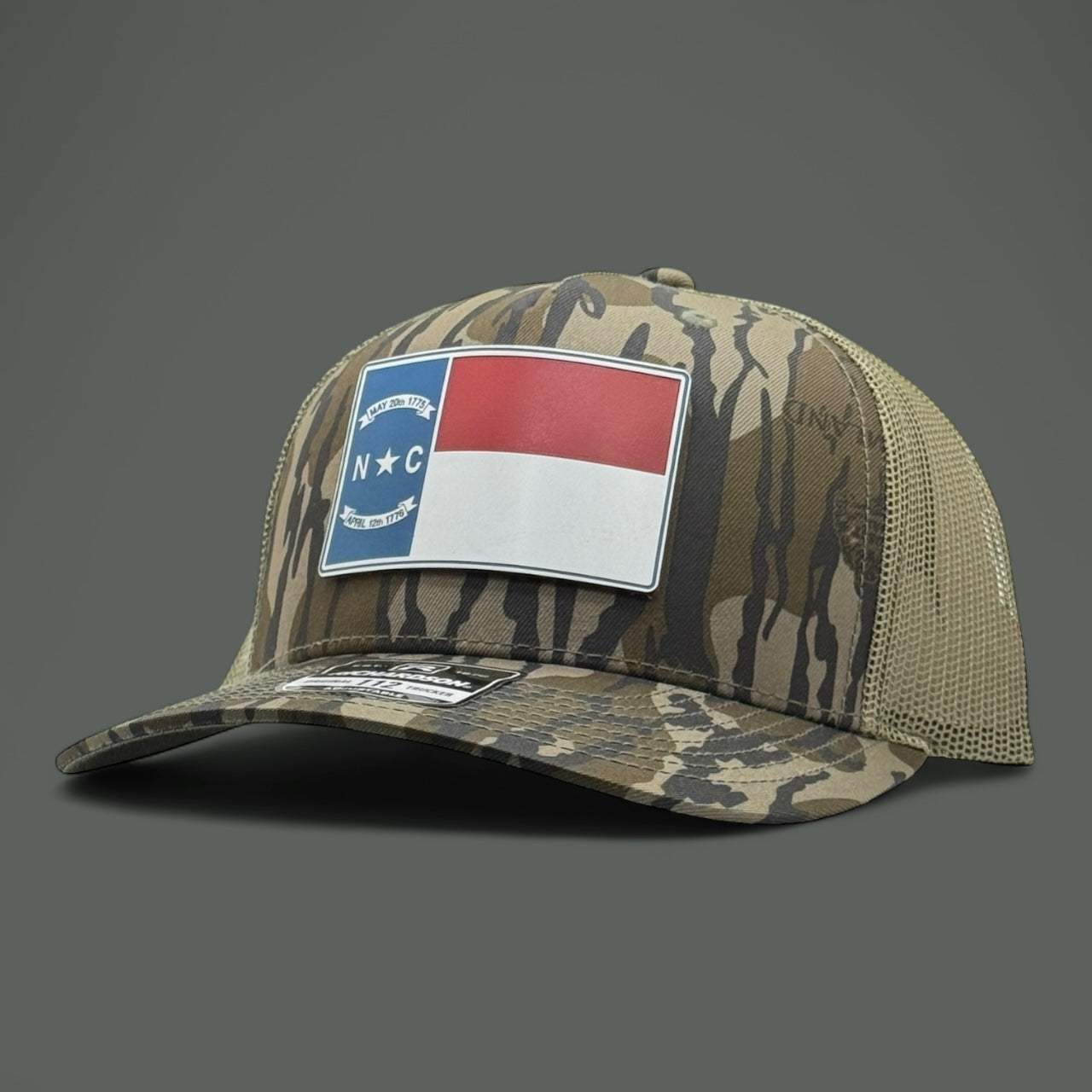 Bottomlands Camo North Carolina Flag Hat