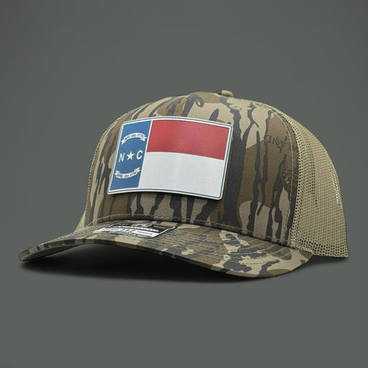Bottomlands Camo North Carolina Flag Hat