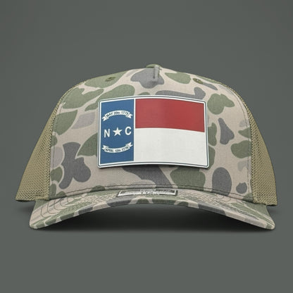 Marsh Duck Camo North Carolina Flag Hat