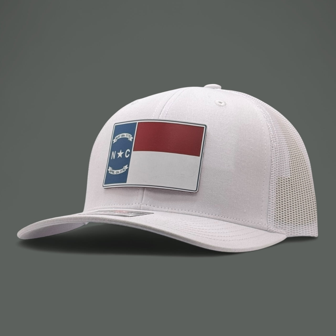 White North Carolina Flag Hat