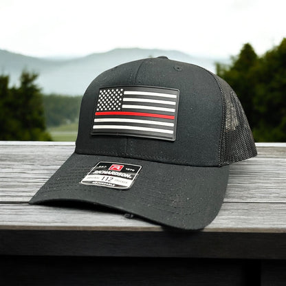 Thin Red Line PVC Patch Hat