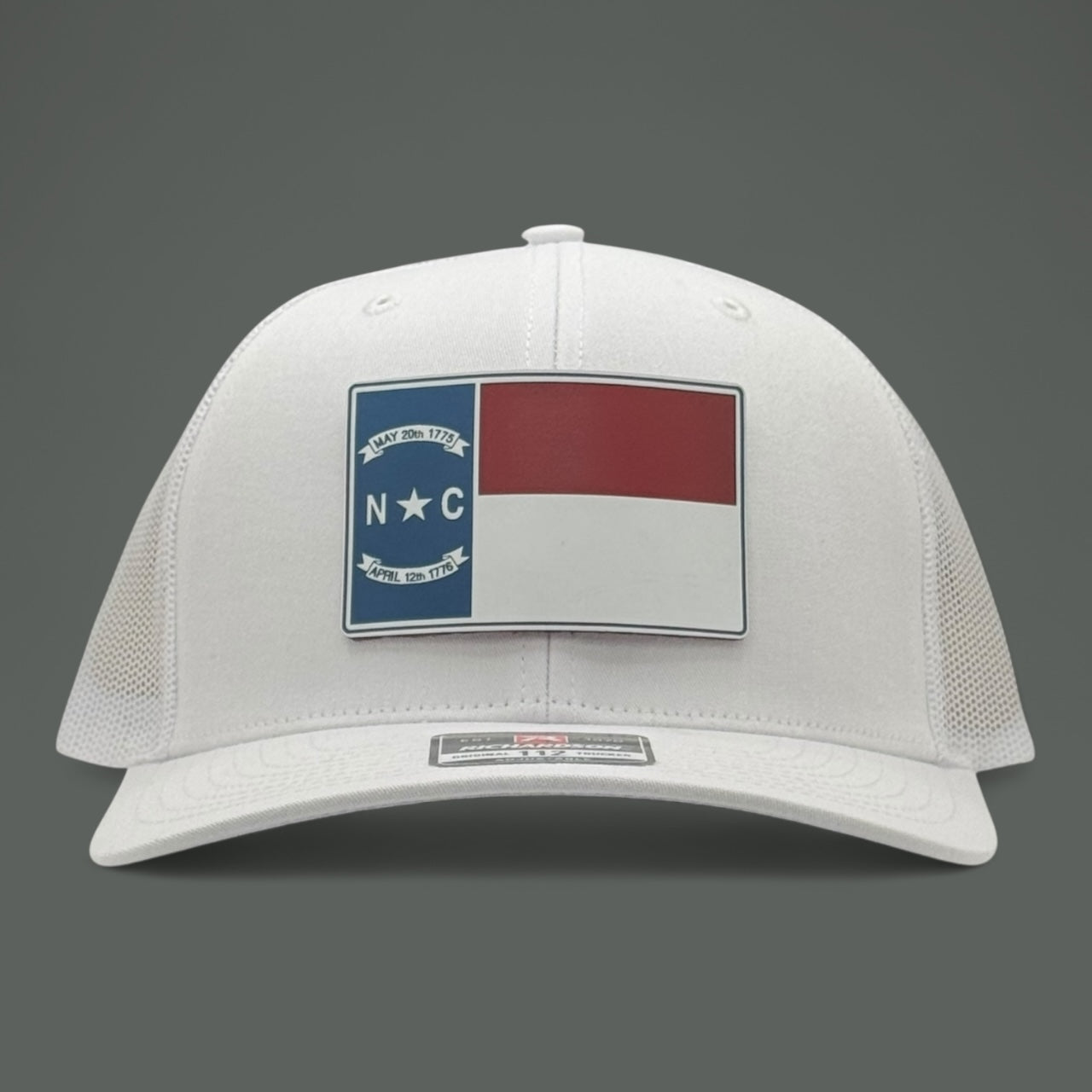 White North Carolina Flag Hat