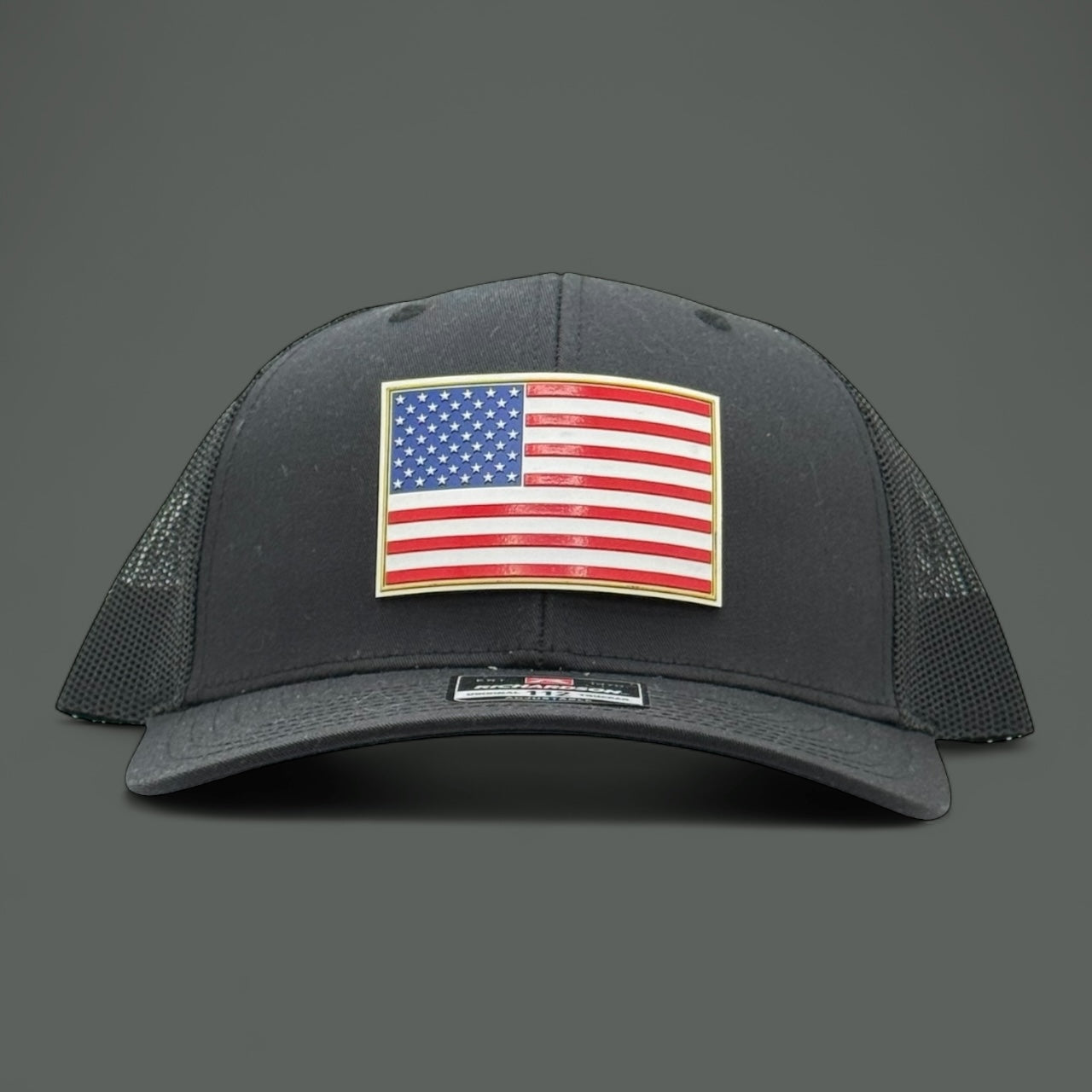 Black American Flag Hat