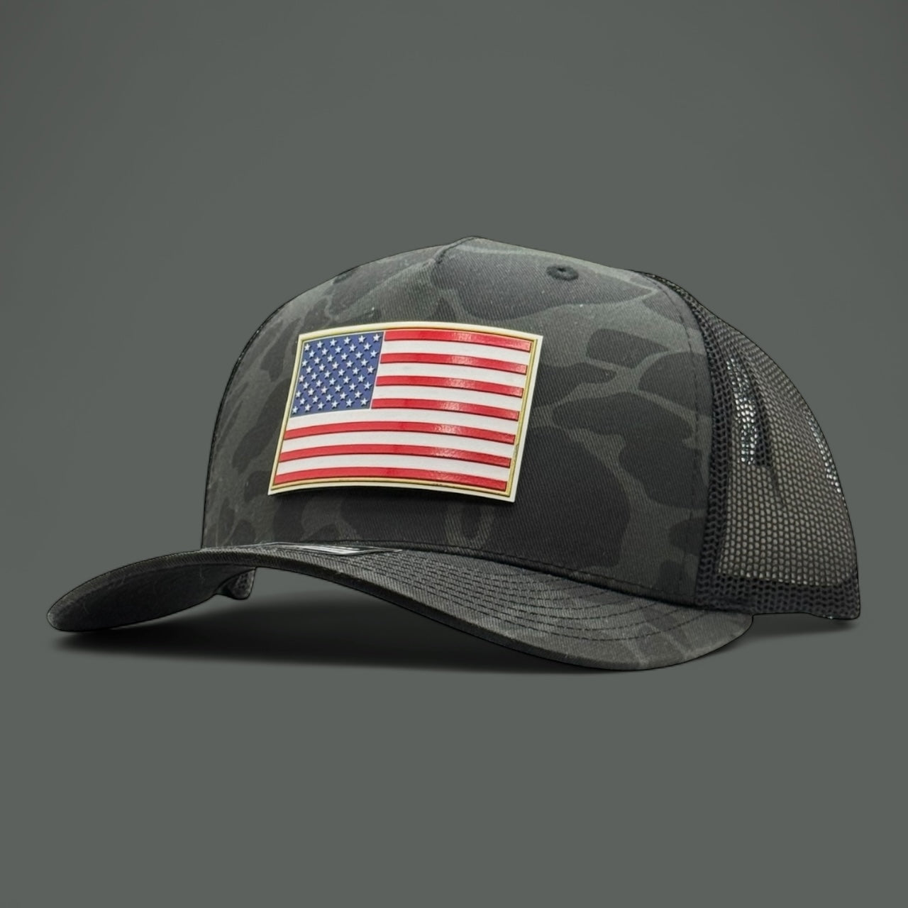 Sable Duck Camo American Flag Hat
