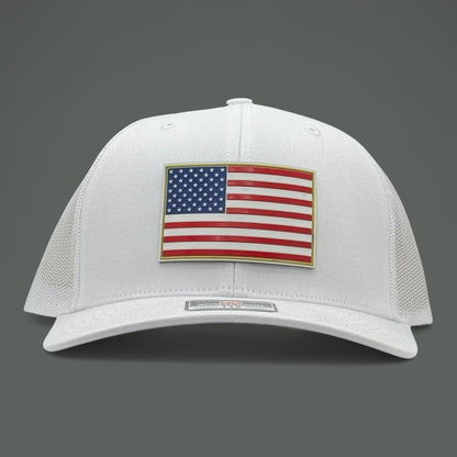 White American Flag Hat
