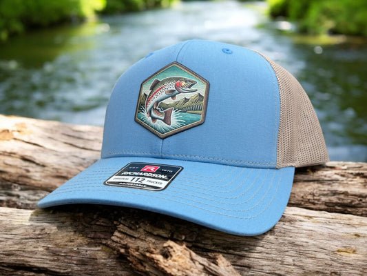 Rainbow Trout Hexagon Hat