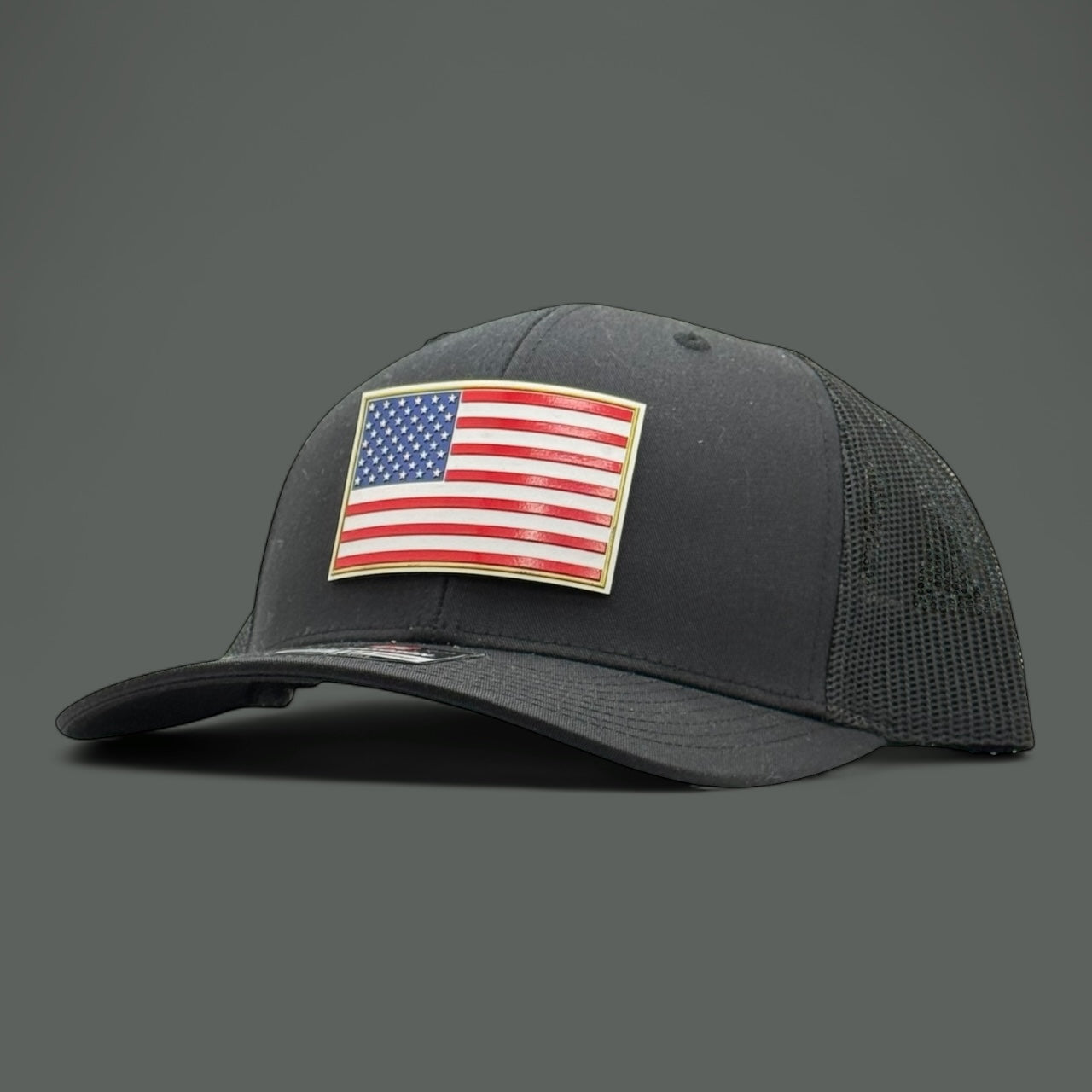 Black American Flag Hat