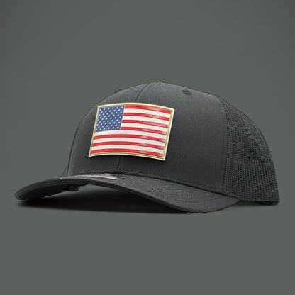 Black American Flag Hat