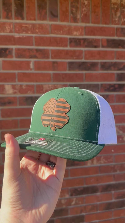 Clover Flag Hat (Kelly Green